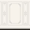 Intricate Carved Decorative White Wall Panels With Classic Ornate Patterns