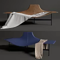 Modern Recliner Shaped Recliner Chaise 3d model