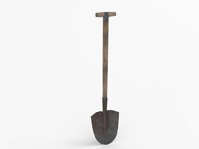 Modern shovel 3d model