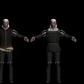 Modern game character medieval man 3d model