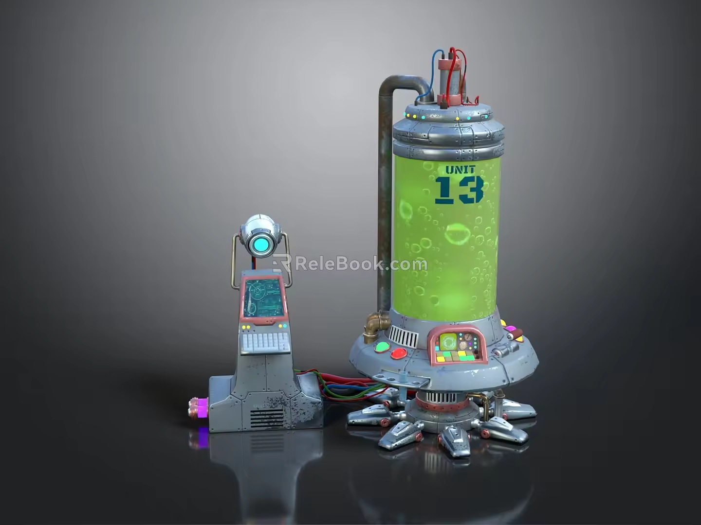 Sci-Fi Lab Sci-Fi Items Sci-Fi Components High-Tech Components 3d model