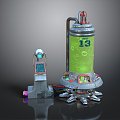 Sci-Fi Lab Sci-Fi Items Sci-Fi Components High-Tech Components 3d model