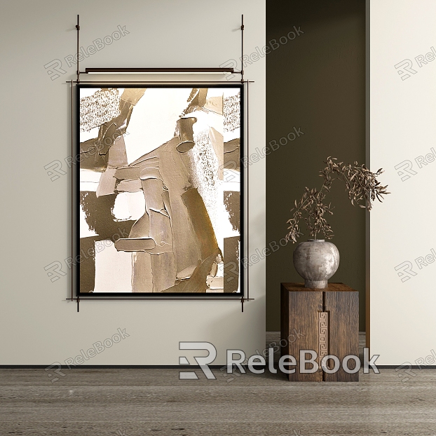 Abstract Hanging Paintings model