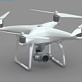 Modern UAV Dajiang sense of science and technology 3d model
