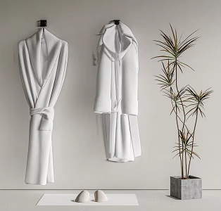 Modern Bathrobe 3d model