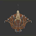 Medieval Catapult Weapon With Wooden Structure Metal Parts Ropes And Multi Tiered Base