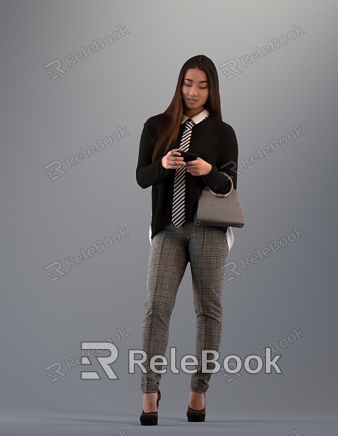 female office worker model