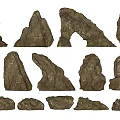 Natural Stone And Wood Design Materials Featuring Various Shapes And Textures For Decorative Projects