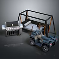 Outdoor Leisure Living Products Featuring Grill Portable Sofa And ATV Vehicle
