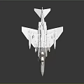 White Fighter Jet With Open Cockpit And Visible Seat On Dark Reflective Surface