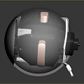 Spherical Equipment Featuring Transparent Casing Metal Frame And Internal Mechanical Components