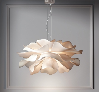 Modern chandelier flower chandelier 3d model