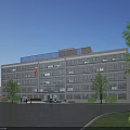 Modern Multi Storey Office Building With Glass Facade And Landscaped Surroundings