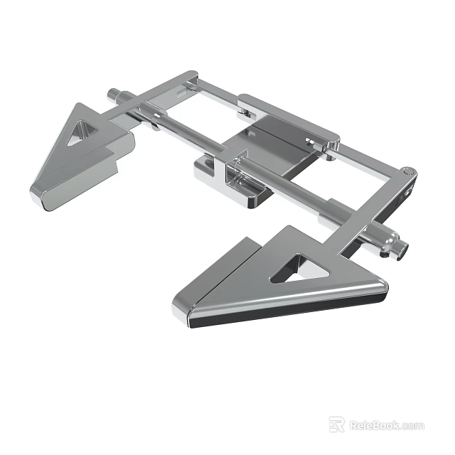 Stainless Steel Industrial Mechanical Bracket Structure With Precision Parts Design 3d model 