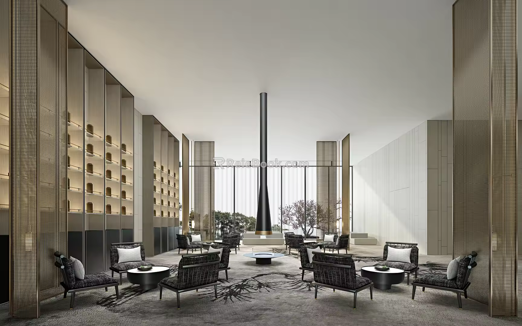 Reception area 3d model