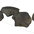 Natural Stone Wood Decorative Pieces With Rustic Texture For Home Garden