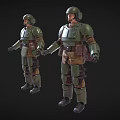Imperial Soldiers Imperial Guards Imperial Guards Soldiers Special Forces Police Soldiers Iron Soldiers Low Face Number Low Model Simple Model Movie and TV Level Realism 3d model