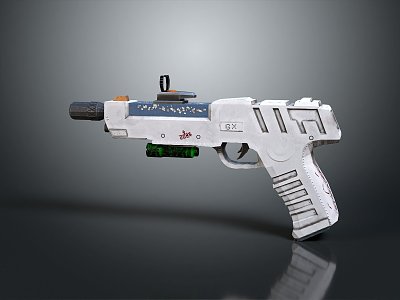 pistol semi-automatic pistol automatic pistol modern weapon hot weapon hot weapon gun military 3d model