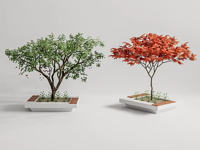 Modern Tree Pond Tree Pond Landscape Tree 3d model