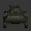 Green Armored Military Vehicle with Six Wheels Mounted Weapon and Tactical Armor Design