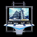 Commercial Control System Equipment With Large Display Screen And Industrial Plants Monitoring