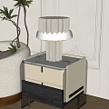 Table lamp table lamp side 3d model