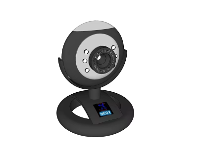 Projection Monitoring Security Camera System For Home Office With HD Display And Stable Base 3d model