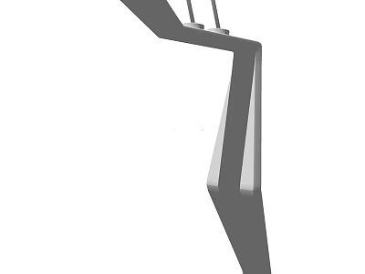 Modern Sleek Contemporary Faucet with Minimalist Design and Smooth Curved Profile 3d model