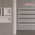 MinotLi Air Conditioner Vents With Modern Design On Interior Wall And Cabinet Mounted