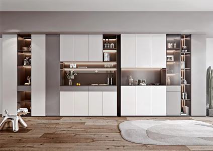 Modern Wine Cabinet 3d model