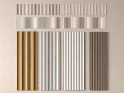 Modern wall plate Grille plate Great wall plate Wave plate Wall decorative plate 3d model