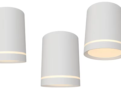 Modern White LED Downlights and Spotlights for Indoor Ceiling Lighting Design 3d model