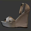 Elegant Women's Wedge Heels With Satin Material And Cross Strap Design