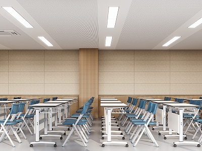 Modern Classroom School Classroom 3d model