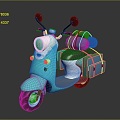 Motorcycle Two Wheels Motorcycle Pedal Motorcycle Off-road Motorcycle 3d model