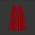 Purple Long Skirt With Black Vertical Panels And Modern Elegant Design