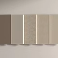 Wall Panels With Light Colors Different Textures Various Finishes Arranged Side By Side 3d model
