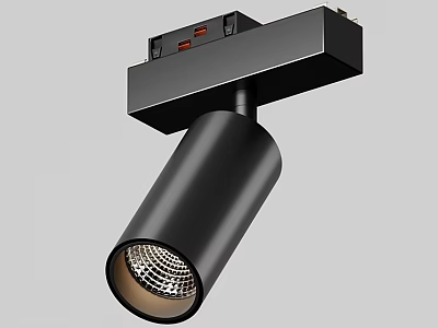 Modern Black Downlight Spotlight With Metal Body And Mesh Design Ceiling Mounted Indoor Lighting 3d model