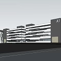 Modern Multi story Industrial Factory Building Exterior Design With Greenery Parking And FIT Logo