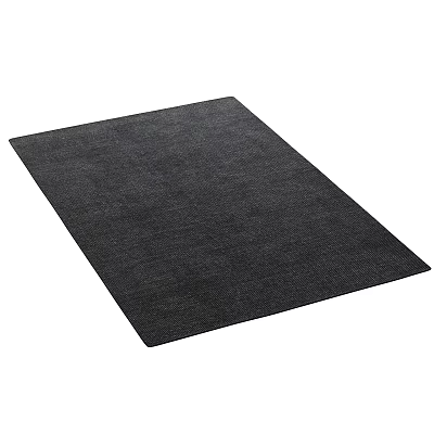 Dark Gray Square Carpet Woven Textured Surface for Living Room Bedroom 3d model