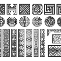 new chinese style openwork window openwork window grilles pane 3d model