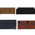 Contemporary Modern Sofa Sets With Various Colors And Comfortable Padded Design Elements 3d model