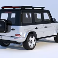Stylish Mercedes-Benz SUV With Silver Body Black Roof Roof Rack And Alloy Wheels