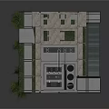 Modern Glass Curtain Wall High Rise Office Building With Surrounding Trees And Contemporary Design