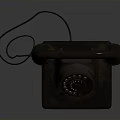 Retro Style Vintage Rotary Telephone With Classic Design And Mechanical Dial