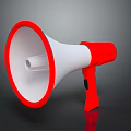 Red And White Portable Electronic Handheld Megaphone For Voice Amplification