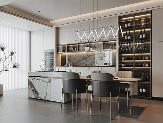 Modern Restaurant 3d model