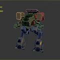 Humanoid robot science fiction robot industrial robot intelligent robot 3d model