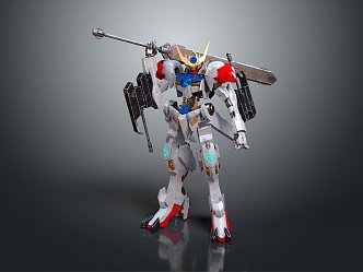 Mech Warrior Mech Soldier Machine Battlearm Mechanical Battlearm Machine Fighter Robot 3d model