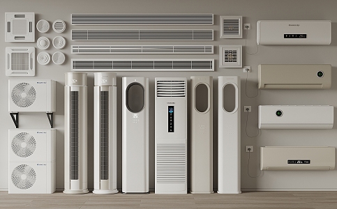 modern air conditioning 3d model